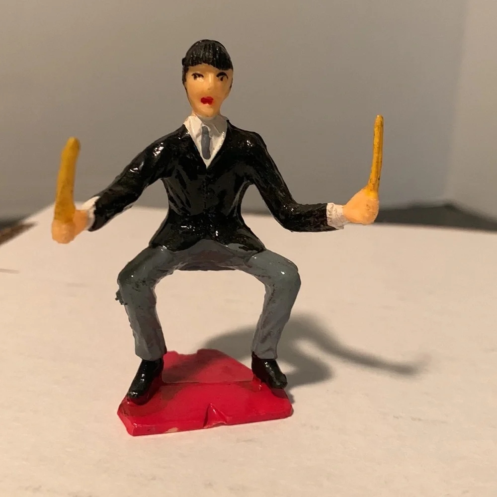60’s Vintage BEATLES Plastic Cake Toppers/figures